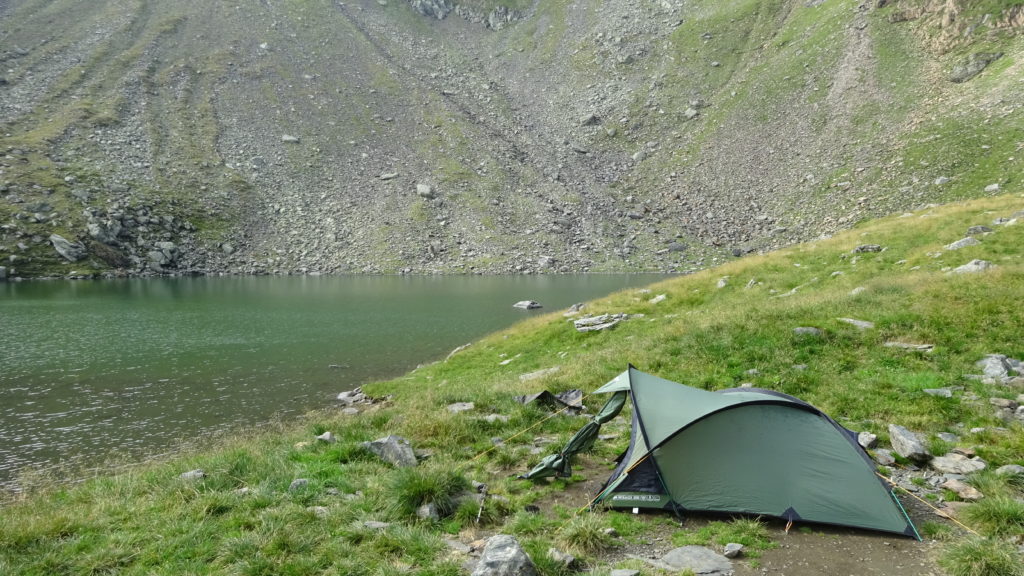 Vango Mirage 200 tent after two days of serious storm, Făgăraș mountains, 2017